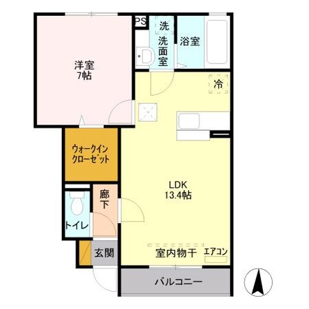 メゾンドボヌール（高崎市菅谷町）の物件間取画像